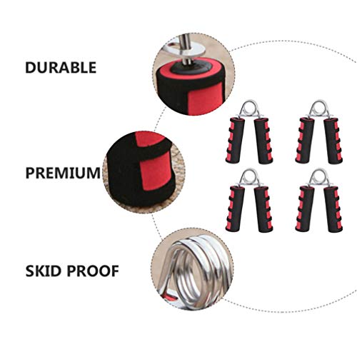 4 peças de aperto de mão BESPORTBLE, fortalecedor de aperto de dedo de mola expansor de aperto manua