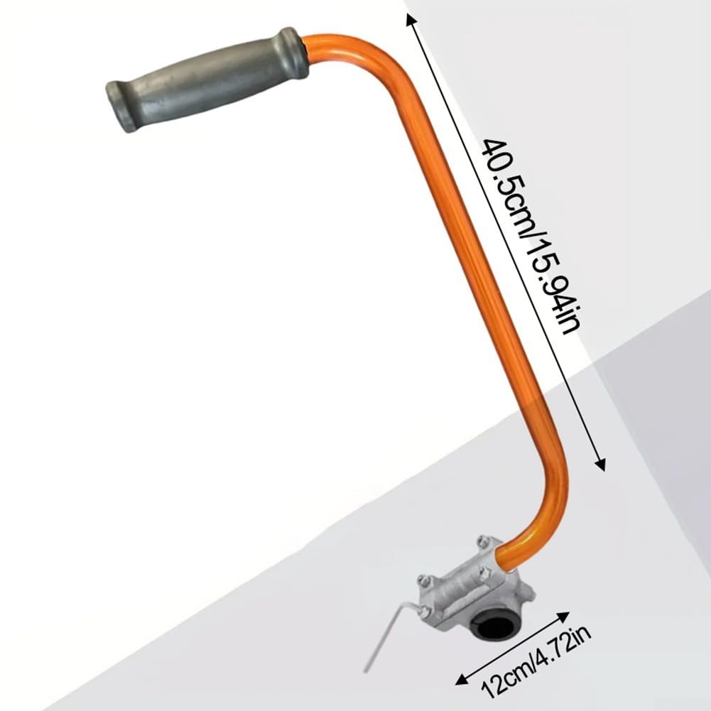 RemixAst Manico ausiliario regolabile per tosaerba, prolunga ergonomica, accessori per tosaerba, adatto per la cura del prato, paesaggistica, cortile, bordatura (verde)