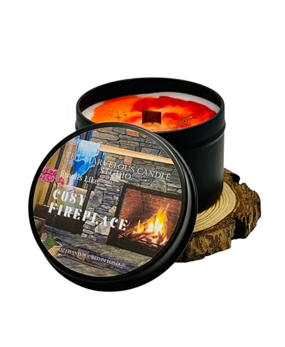 Cosy Fireplace | Christmas Smell | Christmas Season | Winter | Relaxing Candle | Vegan Luxury Scented Candle | Handmade | Autumn Season | Xmas Smell | 4oz