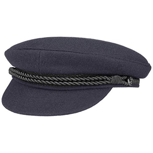 HAMMABURG Casquette de Capitaine Elbe Marin (58 cm - Bleu)