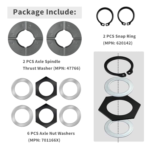 Vanshly 98-04 41784-2 47766 Thrust Washer Snap Ring Kit 50 60 Super Duty Compatible thumb #2