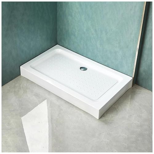 Receveur de douche antidérapant avec surface solide et kit de drainage haute performance - 2