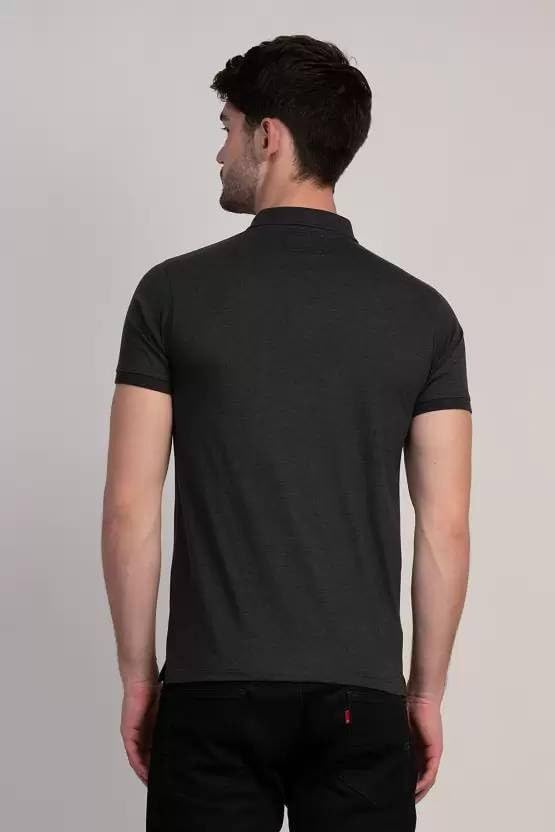 Image of COLDPLAY Men's Cotton Blend Solid Polo T-Shirt | Men's Half Sleeve Polo T-Shirt