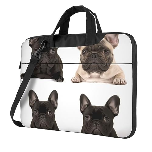 Housse ordinateur portable 15.6 bouledogue français contre rayures et chocs légers