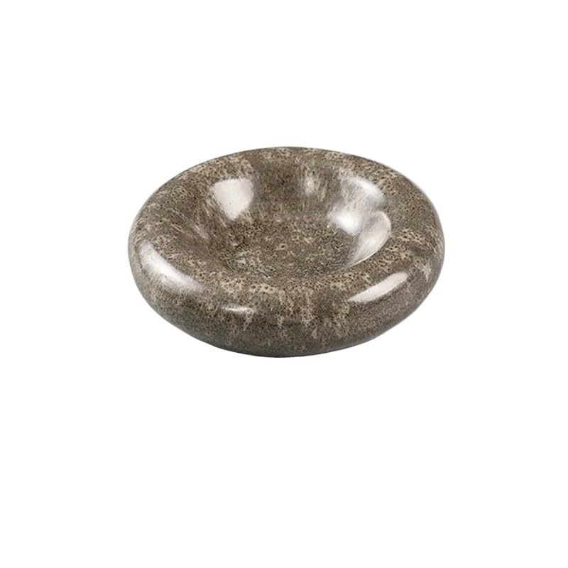 Piatti Cena Piatto piano in ceramica creativo a doppio strato Piatto isolante Piatto fondo spesso Piatti da dessert for sushi Stoviglie speciali for ristorante Forniture Per Feste(C 6 inch)