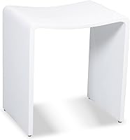 Vista 8 de Shower Buddy Taburete ligero para ducha y baño (hormigón mate)