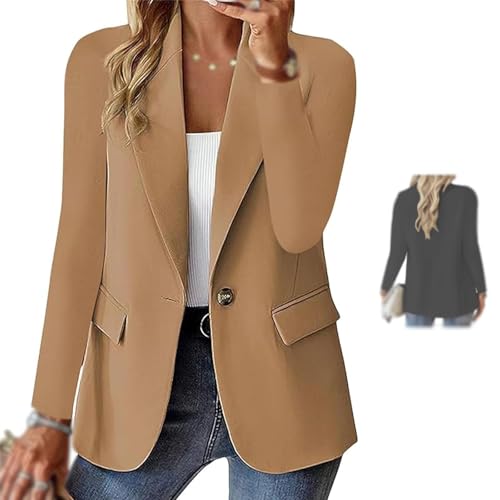Summer Blazers for Women Lightweight Blazers，Long Sleeve Lapel Open Front Business Casual Jackets，Lightweight Slim Fit