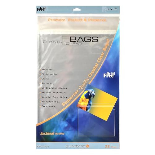 ClearBags Self Sealing Photo/Art Bags 11 in. x 17 in. [PACK OF 2 ]