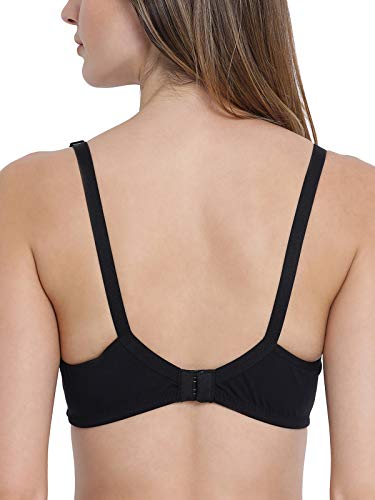 Image of Clovia Women's Cotton Non-Padded Non-Wired Maternity /Feeding Bra /Nursing Bra in Black