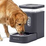 Gardner Pet Distributeur d'eau automatique de 6,5 l - Abreuvoir par gravité avec bol en acier inoxydable - Distributeur automatique de nourriture pour chiens et chats - Grande capacité - Sans BPA