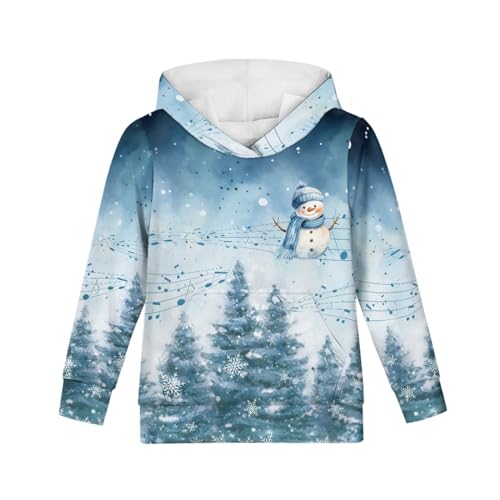 JooMeryer Kids Ugly Christmas Hoodie Boy Girl 3D Xmas Print Long Sleeve Hooded Sweatshirts