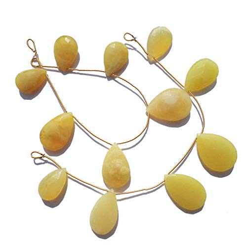 Opale jaune naturelle poire A+ pour remplacer les gemmes ternes