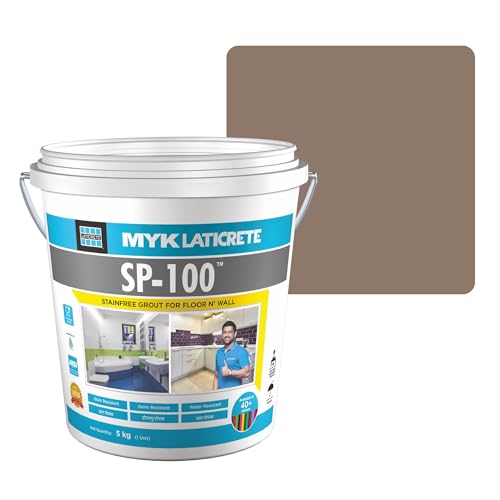 Image of MYK LATICRETE SP-100 Premium Epoxy Grout (34-Sandstone, 5KG)-Stain & Germ Resistant & Water-Resistant-Food Grade CFTRI Certified Epoxy-Grout-Home, Kitchen & Bathroom-Floor & Wall Tile Joints