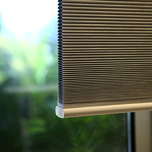 Blindecor 100% Blackout Cellular Shades Easy Lift Easy Clean Cordless Blinds For Windows Honeycomb Blinds Window Shades For Home Upgraded Door Blinds （Blackout Gray） #TOP3