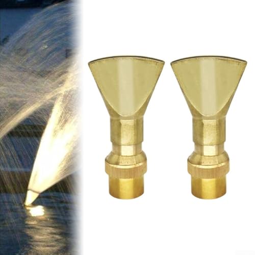 2 Pcs Gardening Sprinkler Heads, Brass Sprinkler Heads, With Adjustable Sector Nozzle, For Gardens, Lawns, And Flower Beds