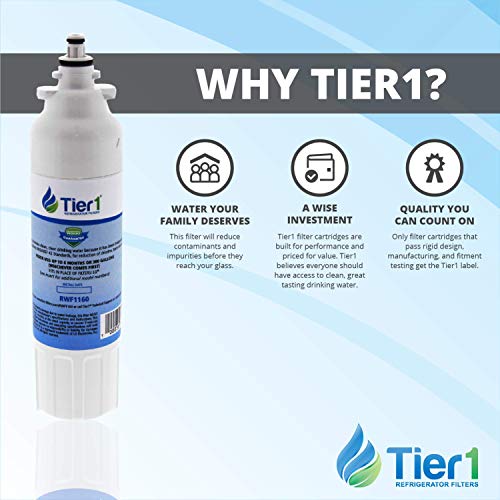 Tier1 Adq73613401 Refrigerator Water Filter | Replacement For Lg Lt800P, Adq73613402, Kenmore 9490, 46-9490, 469490, Adq73613408, Dwf-35, Fridge Filter #TOP5