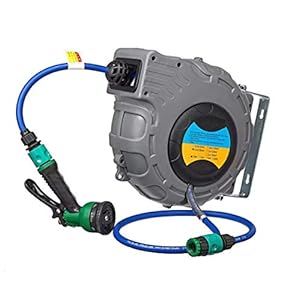 Release Auto Slanghaspel Gas Drum Met PU Clip Garen Auto Reparatie Pneumatisch Gereedschap Air Guns Stoom Auto Wasmachine Schoon Sproeier wandmontage 10 M