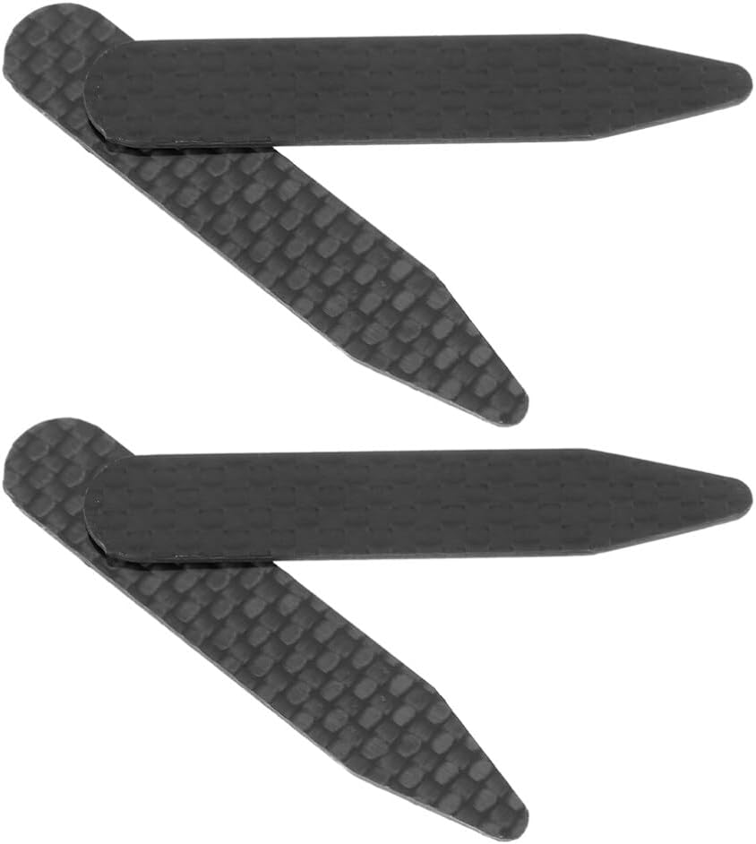 VALICLUD 2pairs Collar Stays for Men Bend-resistant Shirt Collar Holders Design for Formal Wear and Everyday Use