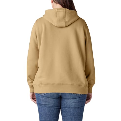 Image of Dickies womens Women's Plus Heavyweight Logo Sleeve Pullover