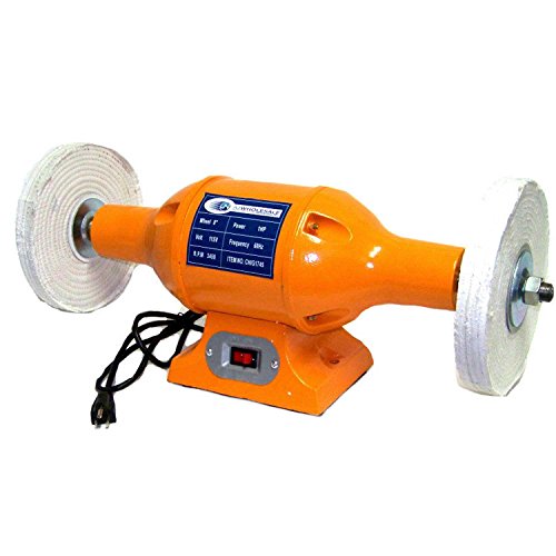 8" Long Shafts 1hp H D Top Bench Buffer Polisher Grinder Cleaner Bench-top