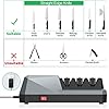 Electric Knife Sharpener- 3-Stage Electric Knife Sharpeners for Kitchen Knives, Chef Knives, Straight Edge Knives and Serrated Knives, 3-Stage, Grey