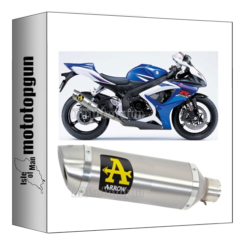 Tubo de escape homologado Arrow Thunder Suzuki GSX-R 750 ie 2008 2009 2010 aluminio 71729ao