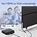 biaze VGA auf HDMI Adapter Kabel, 1.8M HDMI-zu-VGA Konverter-Kabel, Full HD 1080P SVGA Konverter für Desktop, Projektor, HDTV, Raspberry Pi, Roku, Xbox usw