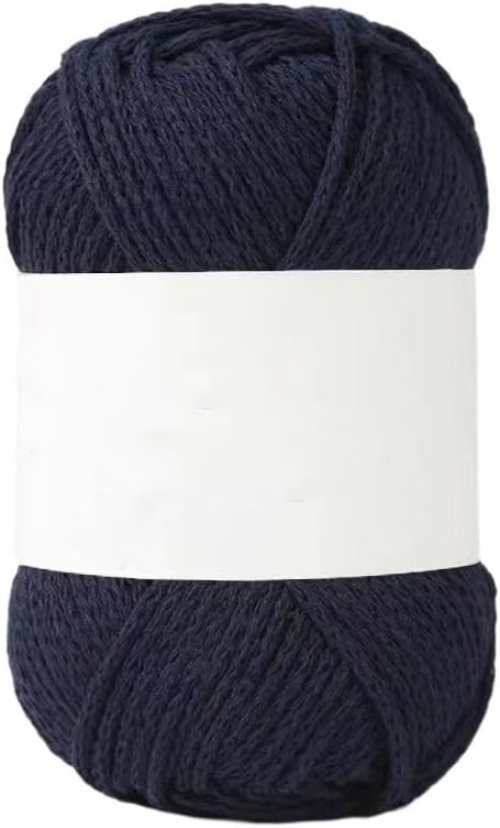 5 Skeins 2mm Hollow Cotton Yarn for Crocheting Knitting 100g Polyester Blend Cord for Bags(12)