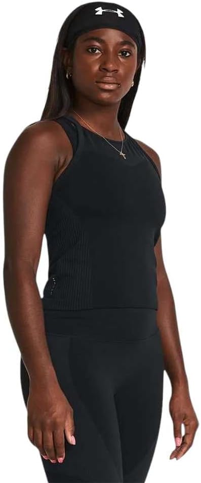 Under Armour Women's Black Fitted Sleeveless Tank Top - Small