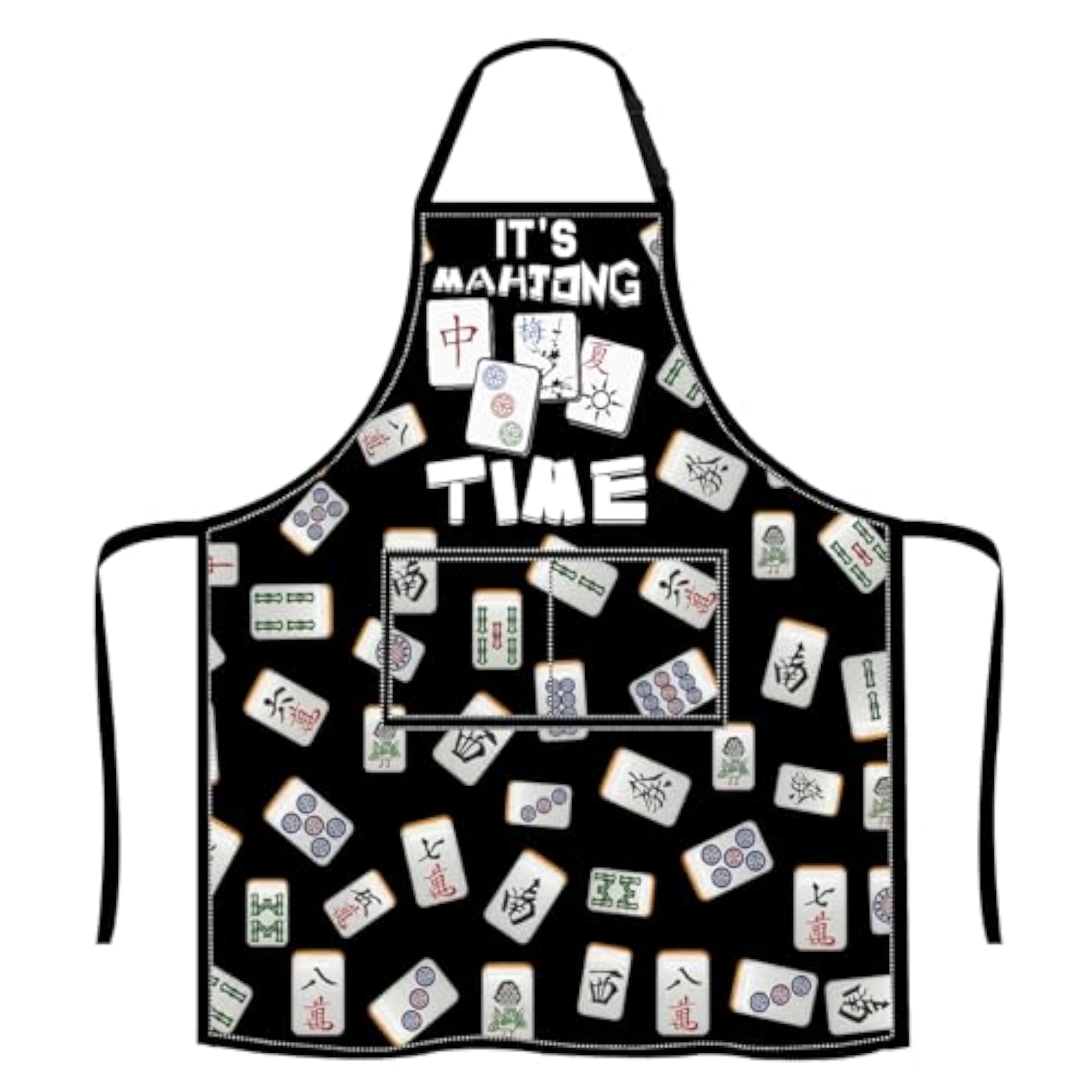 Mahjong Lover Gift Funny Mahjong Themed Cooking Apron