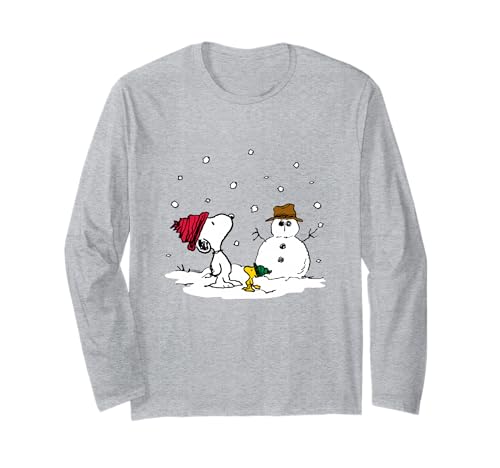 Peanuts - Snoopy Woodstock Schneemann Langarmshirt