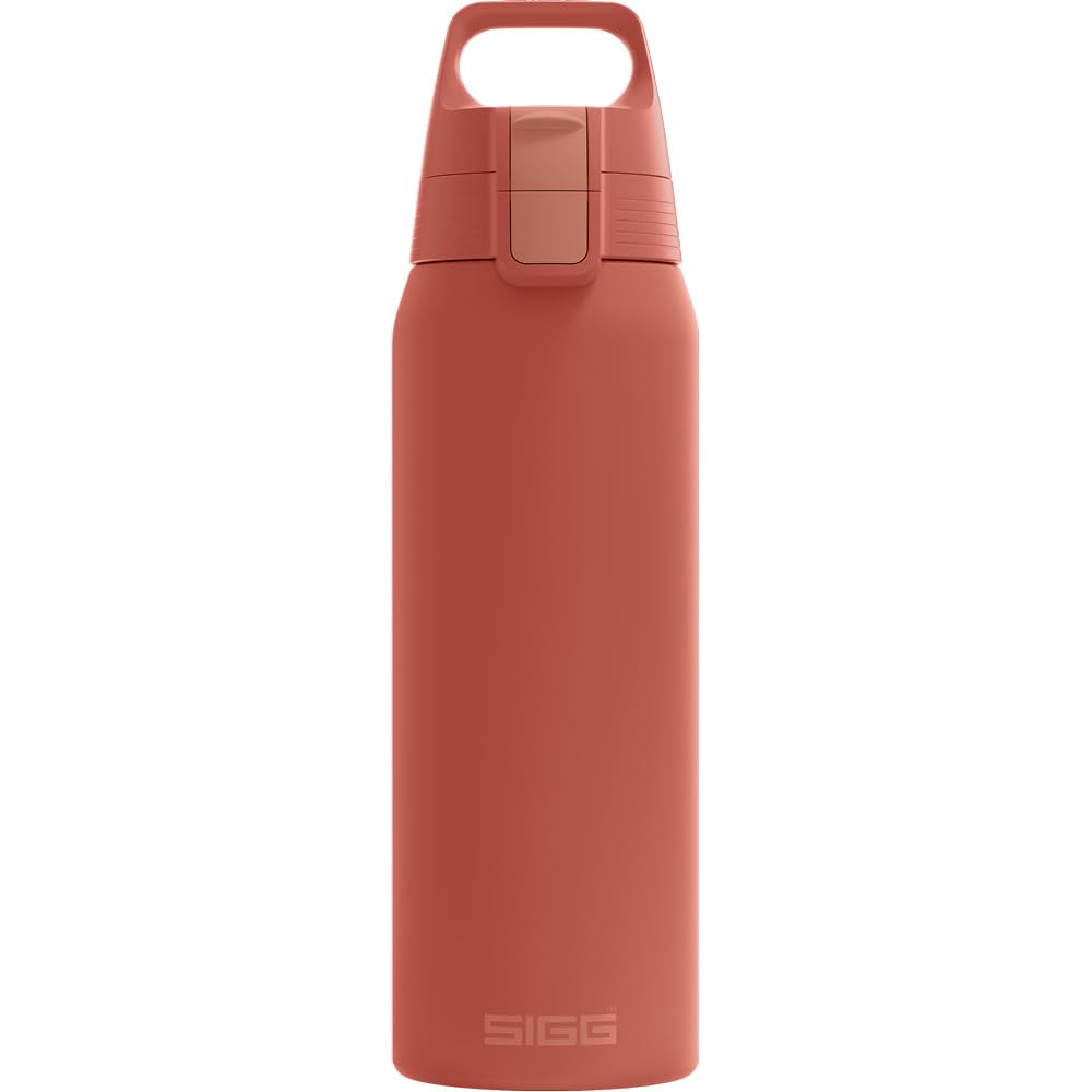 Sigg - Isolierte Trinkflasche - Thermosflasche Shield Therm One - Kohlensäurehaltige Getränke - Auslaufsicher - Spülmaschinenfest - BPA-frei - 90% recycelter Edelstahl - 0,5L, 0,75L & 1L