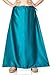 Madhu Fashion Women's Satin Saree Petticoat Saree Underskirt (XX-Large, Teal)