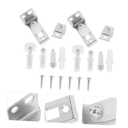 2 sets de herrajes de acero inoxidable para puerta plegable con riel y guía para puerta de clóset, instalación fácil miniatura 3