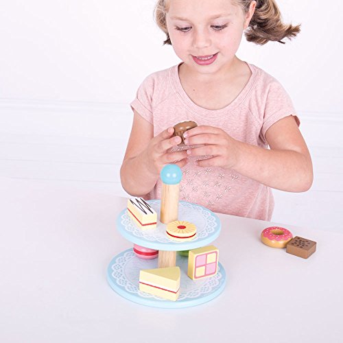Bigjigs Toys Cake Stand with 9 Cakes - Thumbnail 4