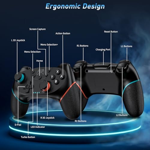 Mandos para Switch 2 Reddening con joysticks Hall y giroscopio de 6 ejes 2