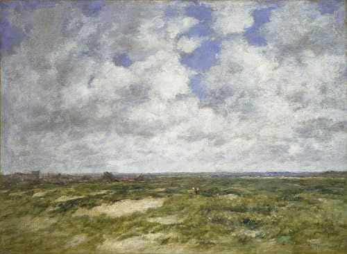 Art Mural Moderne Peintures Paysage nuageux de Berck Eugène Louis Boudin 60x90cm