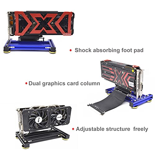 Soporte para tarjeta gráfica PCI-E de aluminio miniatura 2