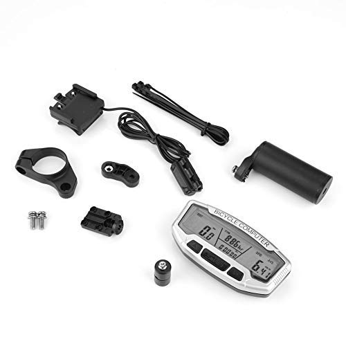 image for Alomejor Bike Odometer Set with Wired Extension Mount Backlight Dustpr