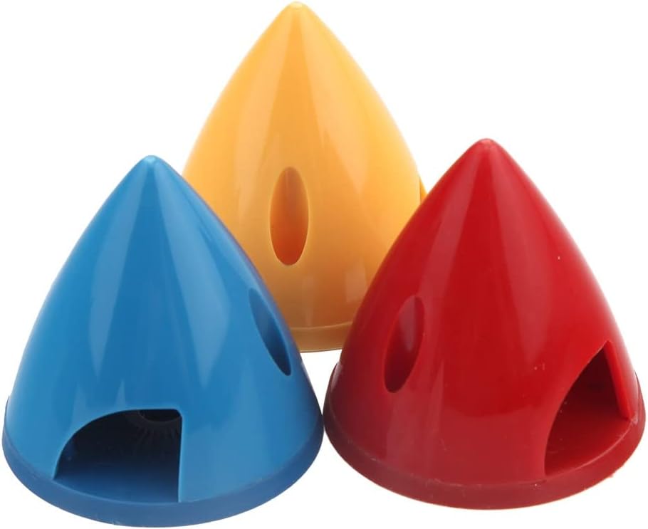 Plane Propeller Spinner, 1 pcs Nylon Plastic RC Airplane Prop Propeller Spinner 1.5" /1.75" / 2" / 2.25"/ 2.5"/2.75"/3" for RC Airplane Plane Accessories Spare Part (Color : 57MM)