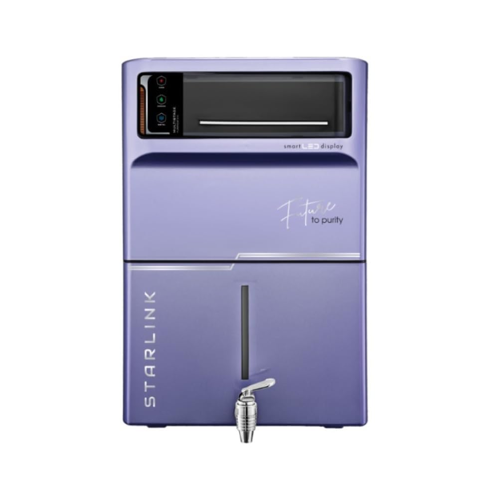Star-Link Water Purifier | Needs No Service | RO UV CopperAlkaline |8-Stage Purifier | Smart T Features |11L Capacity | Suitable for Borewell, Tanker & Municipal Supply | Table Top | Wall Mountable |-image-42