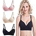 Produktbild Bllatta Stillen BH Schwangerschaft Damen Still BHS ohne Bügel Nahtlose Still-BHS Umstandsmode Unterwäsche (3 Stück)