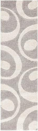 Image of Solid Shaggy Rugs and Carpet for Bedroom Living Room 2x6 Feet M-3