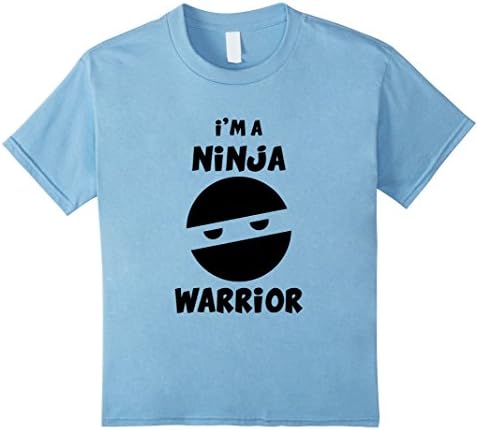 Kids I'm A Ninja Warrior T Shirt 8 Baby Blue