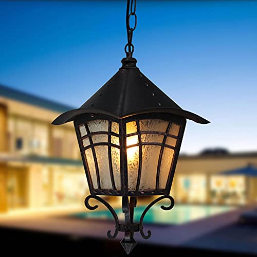 Lampe suspendue E27 anti-pluie pour illuminer les soirées de votre cour