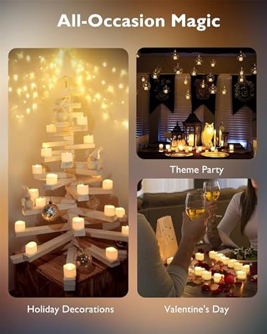 Homemory 12Pcs Flameless Candle LED Candles Tea Lights