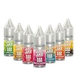 Just Juice Superior E-Liquids Bar Saltfill Vape Liquid Variety Sample Pack - Fruit Fusion - 7 x 10ml Bottles, 60/40 0mg e-Liquid, Nicotine Free