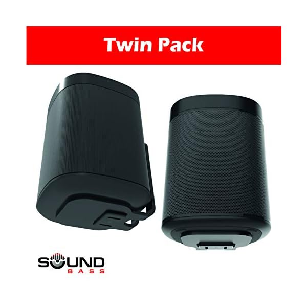 ONE, ONE SL & Play:1 Wall Mount Bracket, Twin Pack, Compatible with Sonos ONE & PLAY1 Speaker - Image 3