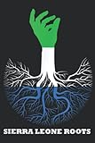  Sierra leone Roots Sierra leone Flag Gift: Lined Blank Black Paper Notebook To Do Schedule, 6\"x9\", 100 Pages