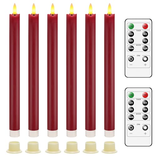 Bougies LED décoration d'ambiance extérieure et intérieure Noël 6 PCS